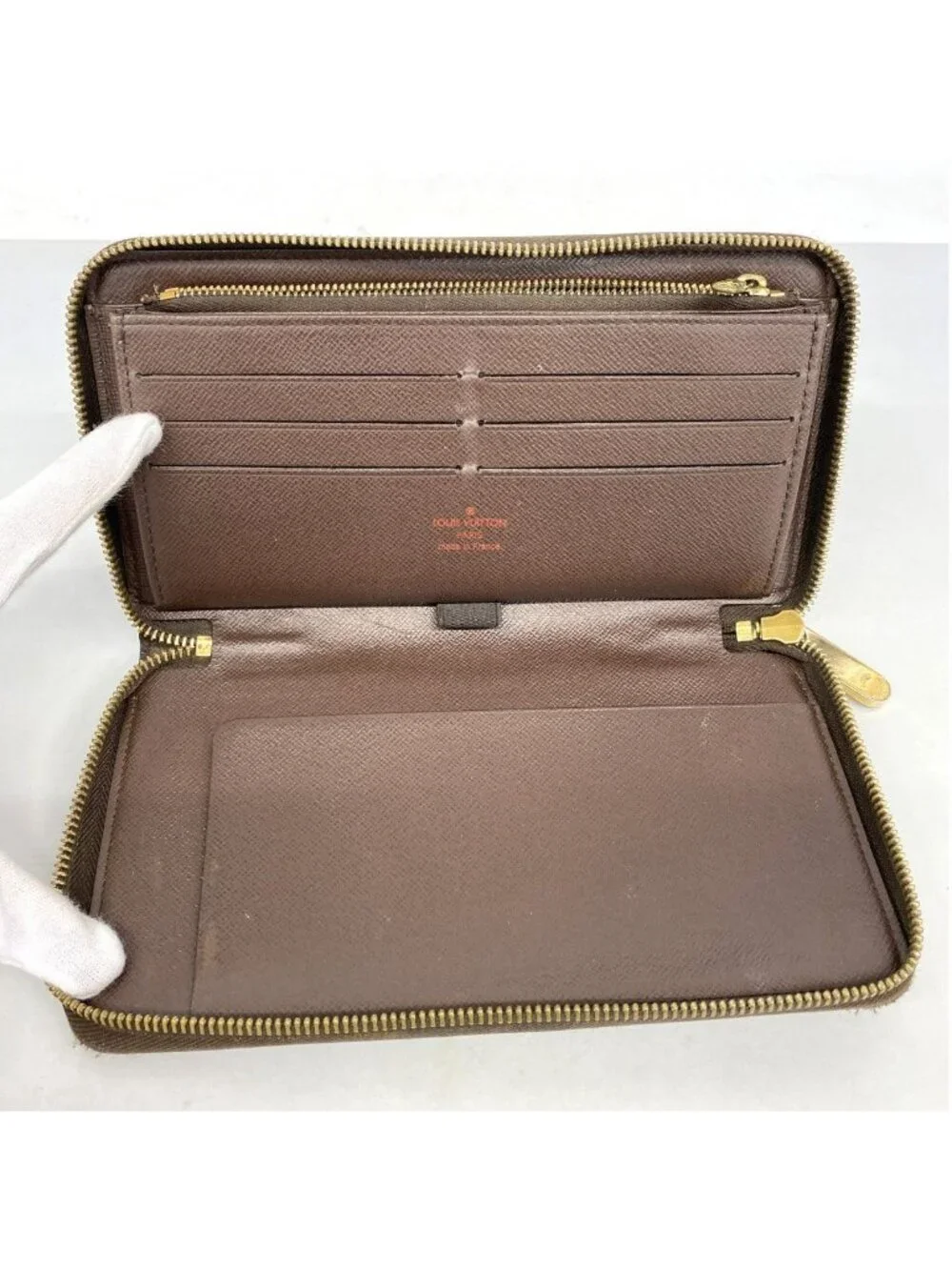 Louis Vuitton Wallet Damier Zippy Organizer Ebene
